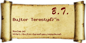 Bujtor Terestyén névjegykártya